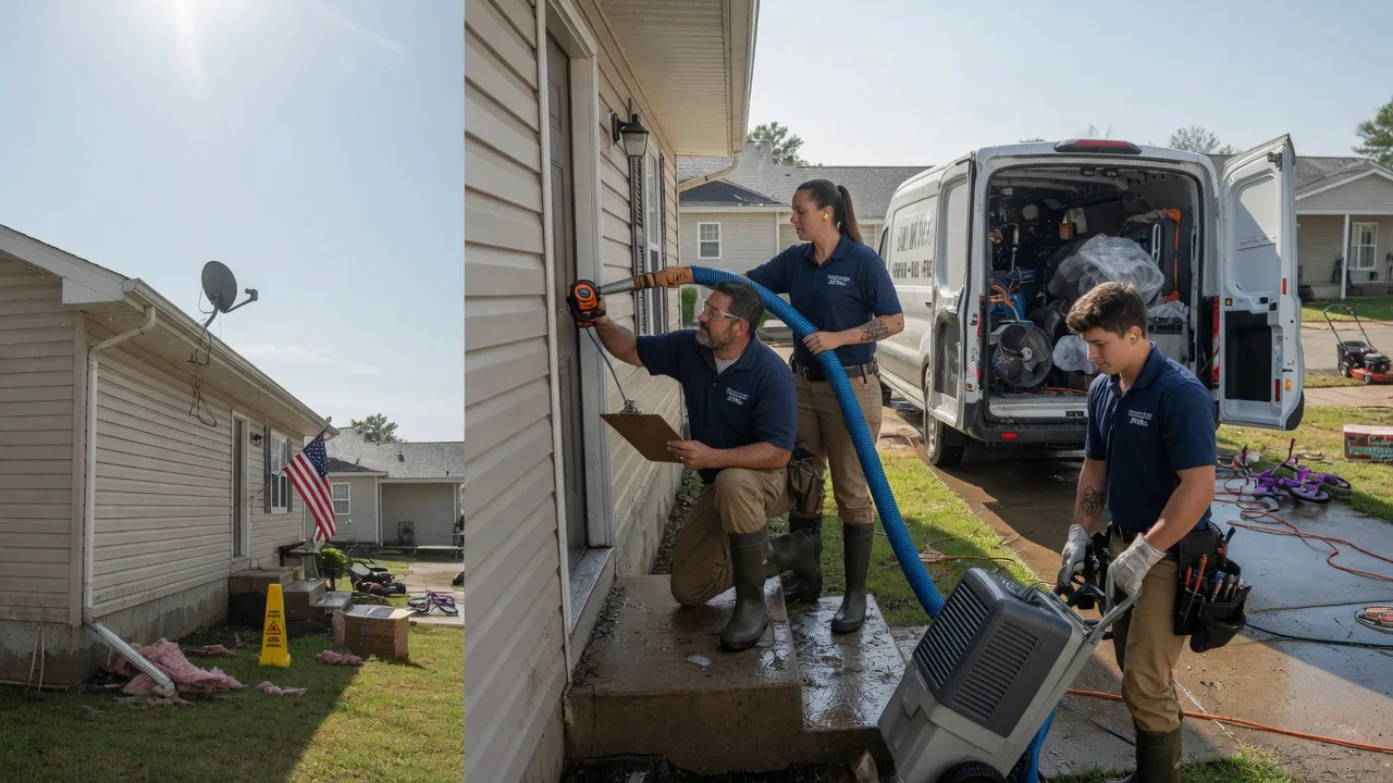 Ceiling Water Damage Restoration in Hallett, OK near me